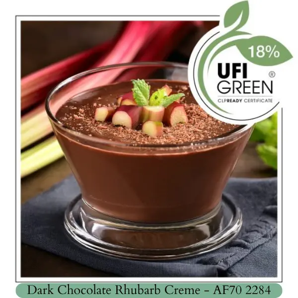 Dark Chocolate Rhubarb Creme